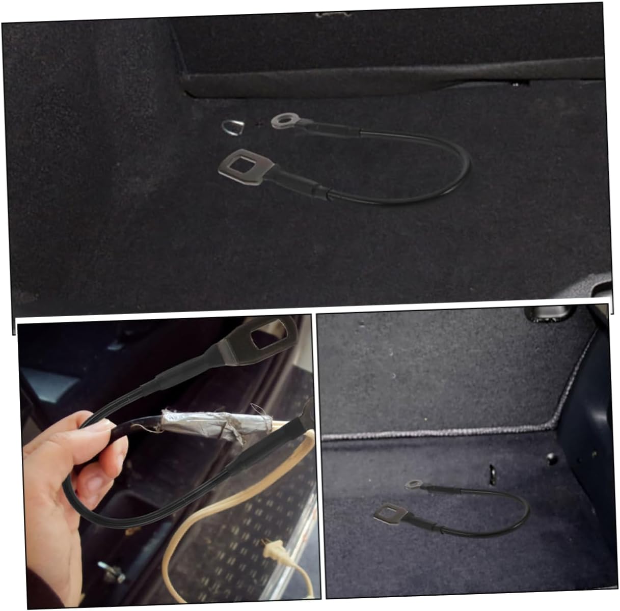 Alipis 3pcs Tailgate Cable Rear Tailgate Lift Support Cables for Pickup Trucks Car SUV Support Rear Lift Straps Robust Build