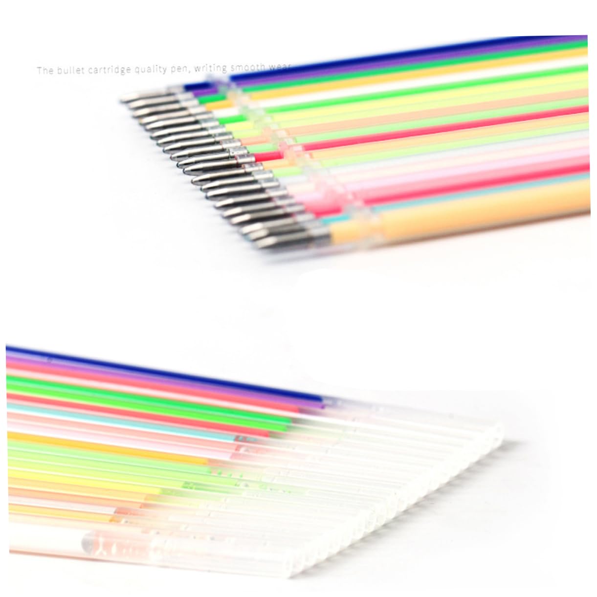 NUOBESTY 3pièces Recharge De Stylos Gel Couleurs Pailletées Métalliques Et Néon Pour Colorier Artisanat Doodling Et Scrapbooking Recharge Universelle Pour Stylos à Encre