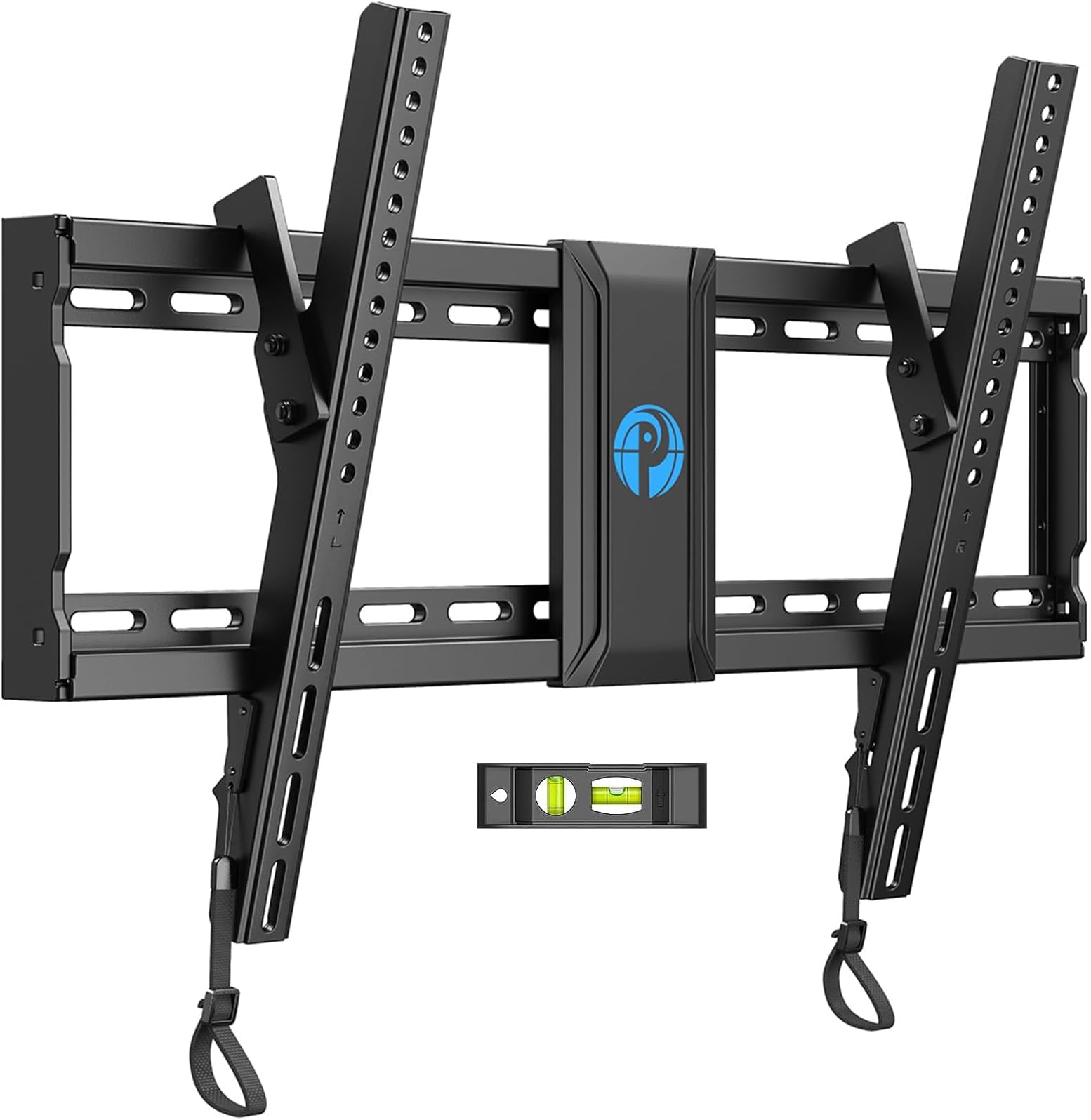 Pipishell TV Wall Mount for Most 37–82 inch TVs up to 132 lbs, Tilting Low Profile TV Mount with Adjustable Pull Cords, TV Mount Tilt 0~8°, Max VESA 600x400mm, PILT7