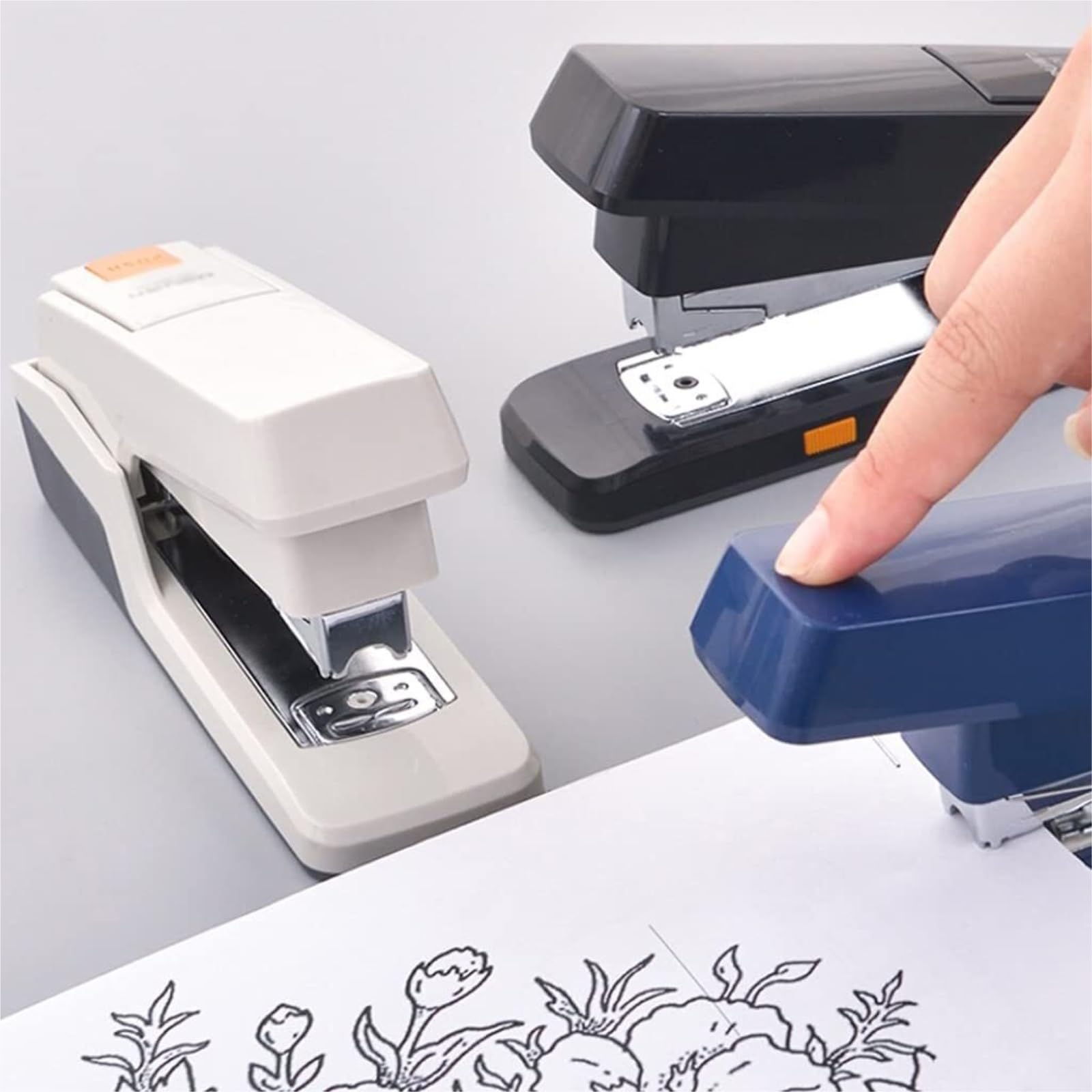 Cucitrice Cucitrice da Tavolo Ufficio Portatile Adatta for Forniture for Domestico in Classe O Rilegatrice for Studenti Pinzatrice Ufficio