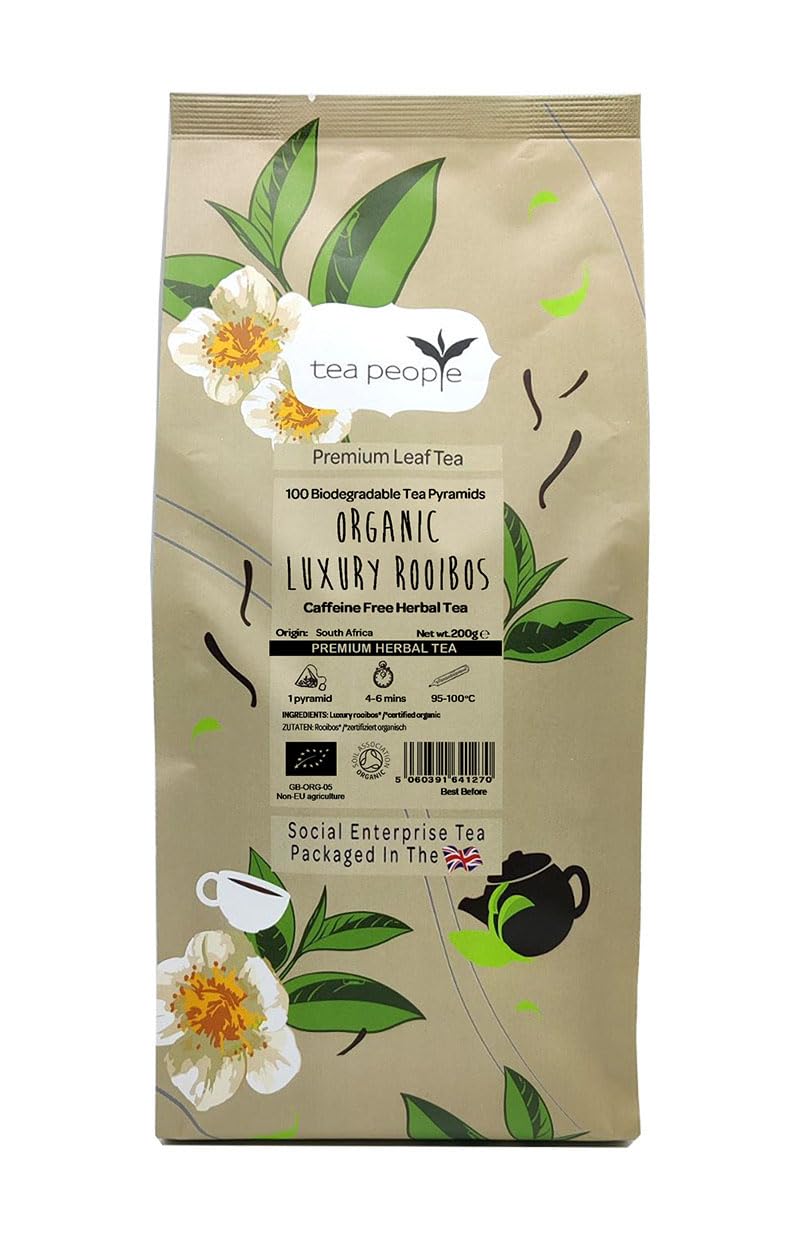 Tea People Organic Luxury Rooibos - 100 Tea Pyramids