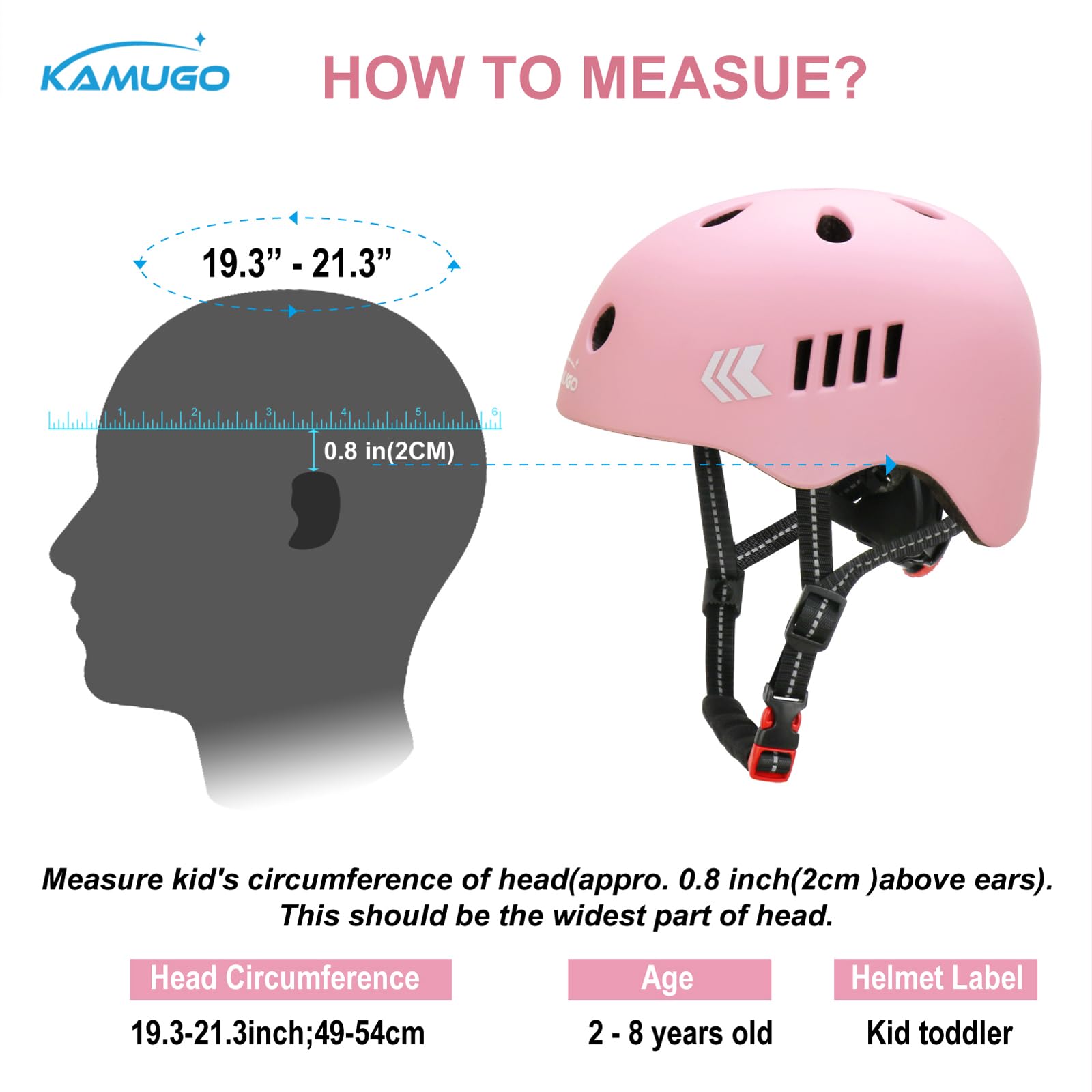 Kamugo Equipo de Protección Ajustable para Niños - Casco, Rodilleras, Coderas, Guantes para Bicicleta, Skateboard y Deportes Extremos
