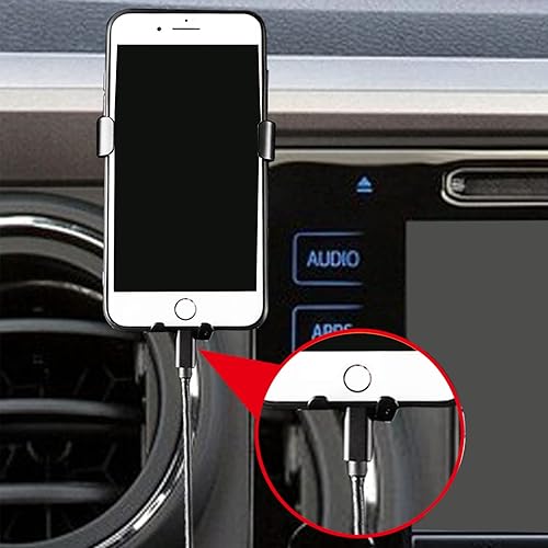 Miniatura 4 de MICROCK Soporte de teléfono de coche para Tacoma, clip de tablero de teléfono celular para Toyota Tacoma 2016 2017 2018 2019 2020 2021 2022 2023,