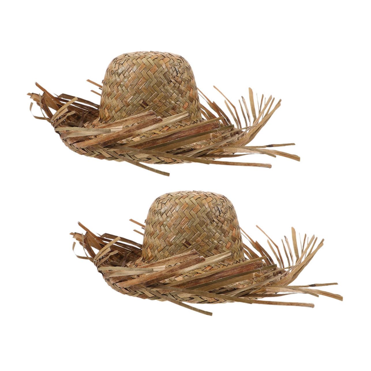 Gatuida 2 Piezas Sombrero de para Mujer Plegable y Protección Solar Transpirable para Playa Viajes y Actividades Vintage Hawaiano
