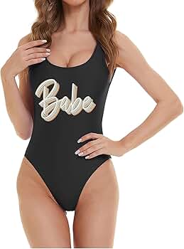 pui 水着 black swimsuit Bride's Babe Swimsuit Bride Bathing Suit Future Mrs(Babe