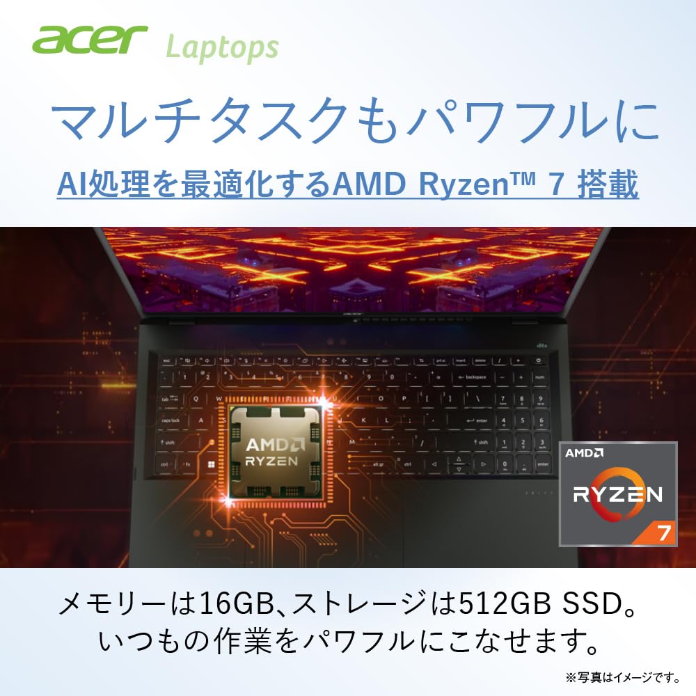 Amazon.co.jp: Acer ノートパソコン Swift Edge SFE16-43-A76Y/K 16.0