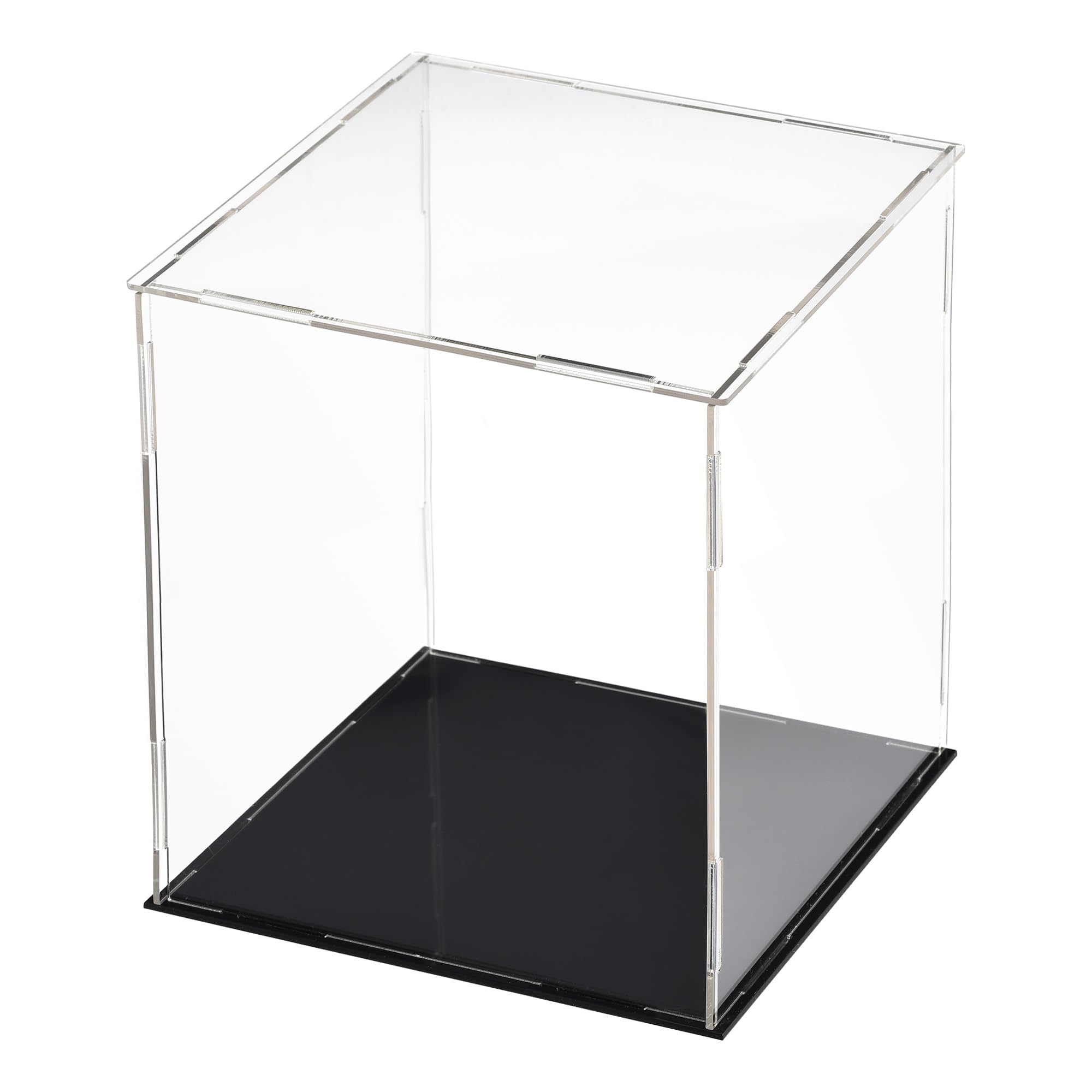 Edinstry 収納ケース アクリル収納ケース アクリルボックス 高さ30cm 25x25cm フィギュアケース ディスプレイケース コレクションケース 透明 収納ボックス 展示 防塵ショーケース