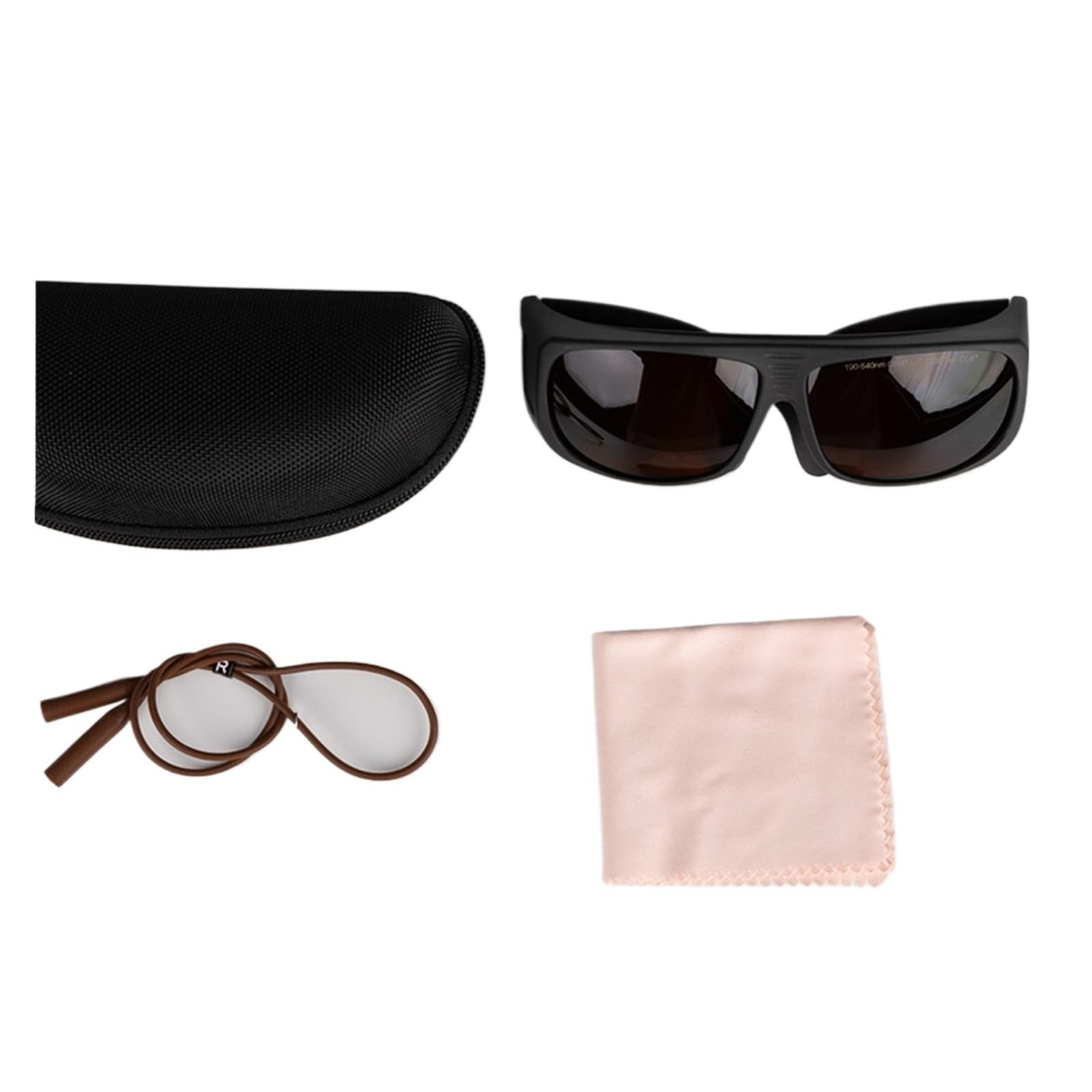 Gafas protectoras de fibra 800-1100 nm OD8+ seguridad for soldadura, corte y limpieza Para obras, talleres, ciclismo, jogging, servicio