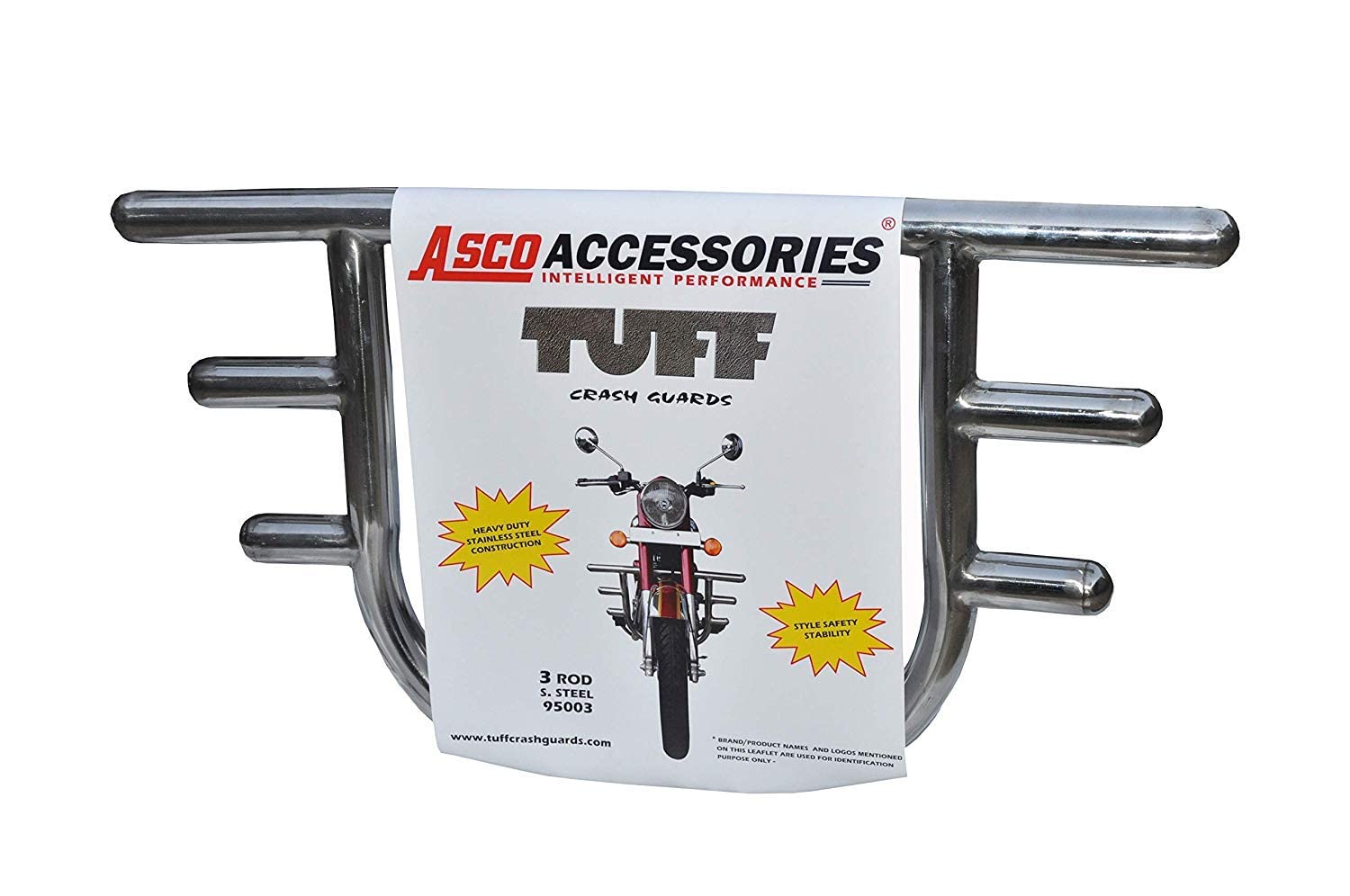 Asco 960065 Stainless Steel Crash Guard/Leg Guard Anti-Rusted (960065, Steel)