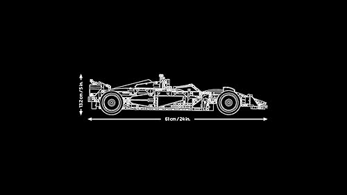 LEGO Technic Ferrari SF-24 F1 Car Model - Collectible Formula 1 Set with 1:8 Scale V6 Engine, Gear Box, Steering & DRS - Gift Idea for Adult & Teenage Racing Fans 42207 - 8