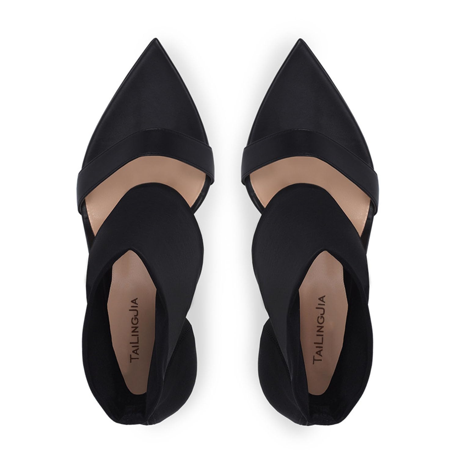 Stivaletto alla Caviglia con Punta Aperta da Donna Tacco a Spillo Tacco Alto in Pelle Scamosciata Elastica Sandali a Punta Sandali Alti da Night Club,Nero,40