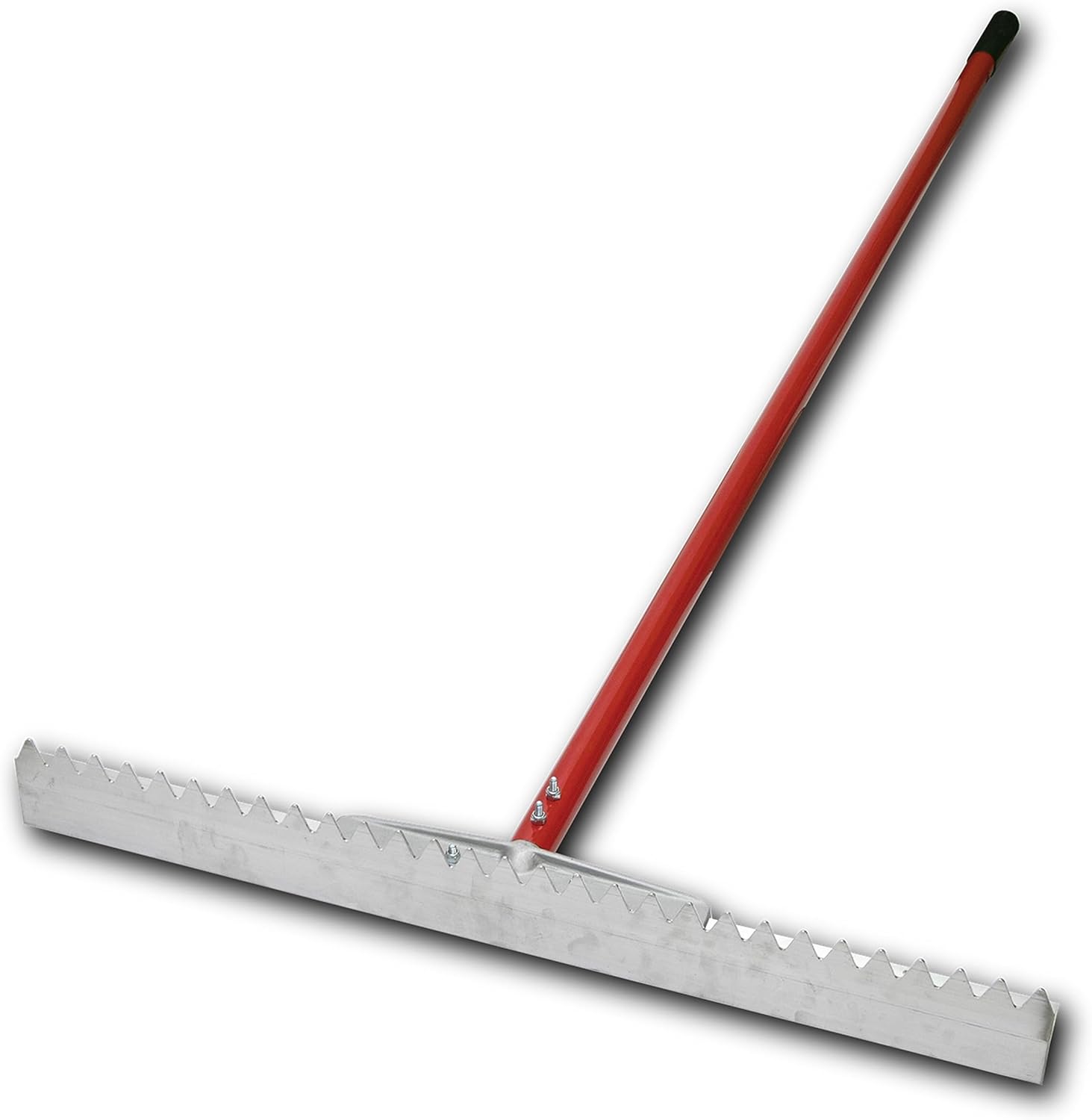 MARSHALLTOWN Asphalt Lute Rake, Sharp 36 Inch Blade, 84 Inch Aluminum Handle, T Connector, Made in The USA, RED700096C