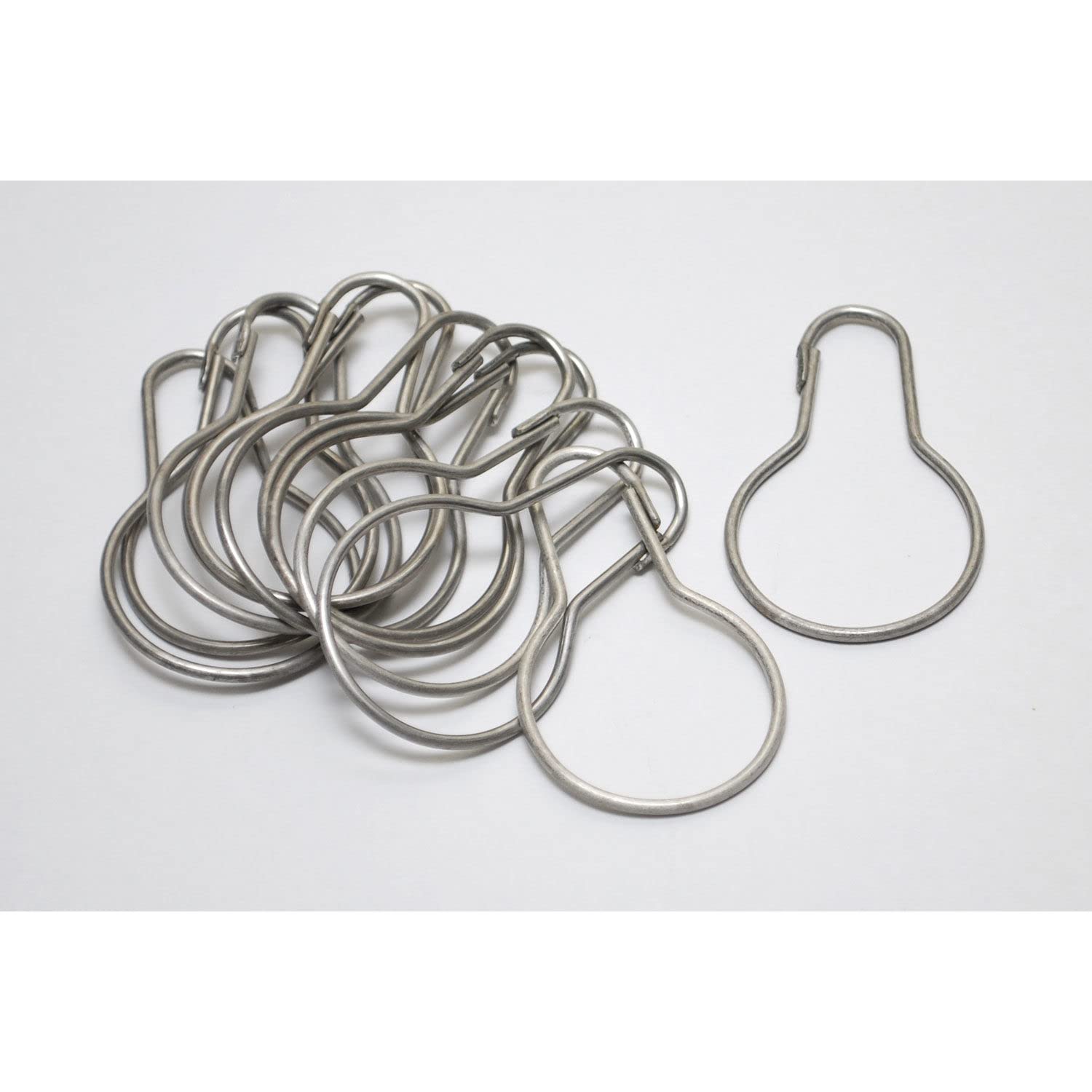 Frost Stainless Steel Shower Curtain Hooks by Frost Hats – 1"L x 1"W x 3"H, Stainless Steel, Stainless, Model 1144-501L