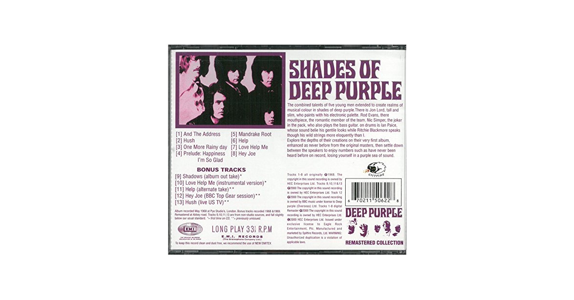 Deep Purple - Shades of Deep Purple - Amazon.com Music