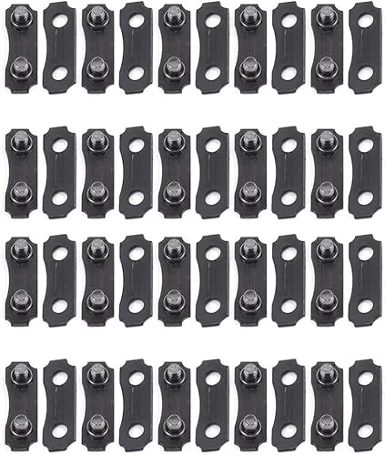 20 juegos de correas preestablecidas de reparación de eslabones de cadena de 38 pulgadas, 10 enlaces de unión de cadena de motosierra, kit de