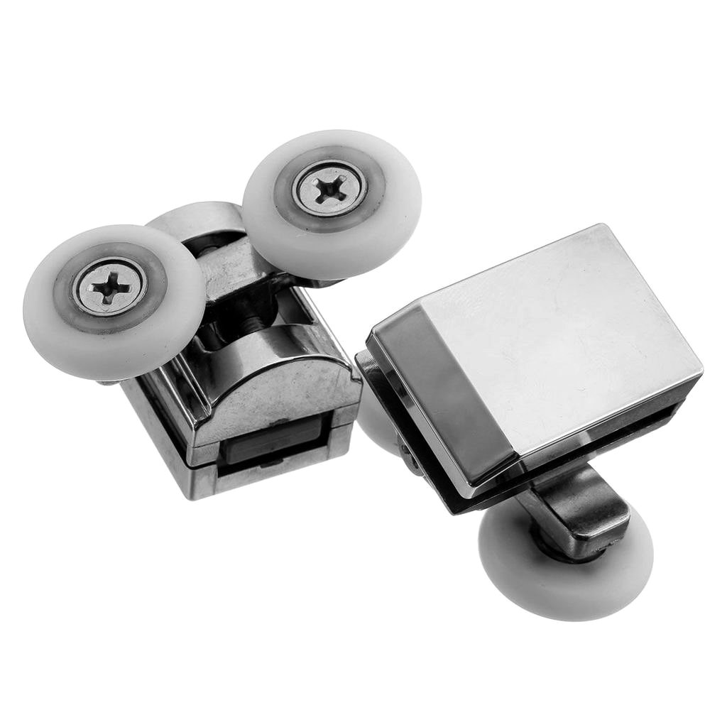 Rodamientos Mampara Ducha,Ruedas Mamparas Paquete de 2pcs 23mm Puerta de Ducha Rodillos/Rodillos/Ruedas Tops Twin for Puertas correderas