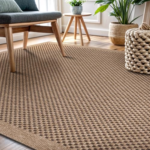 CAMILSON Easy Jute Rug 8x10, Indoor Outdoor Natural Color Fiber Area Rugs for Living Room Patio and Kitchen Rug, Sisal Boho Woven Design, Easy-Cleaning, Washable Outside Carpet Alfombras (8 x 10) - Image 10