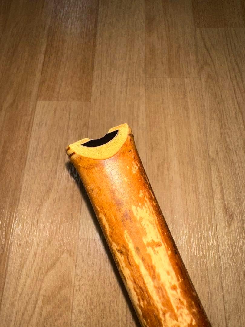 158 尺八 一尺八寸管 銘 精華三印（171 尺八 一尺八寸管 銘精華三印