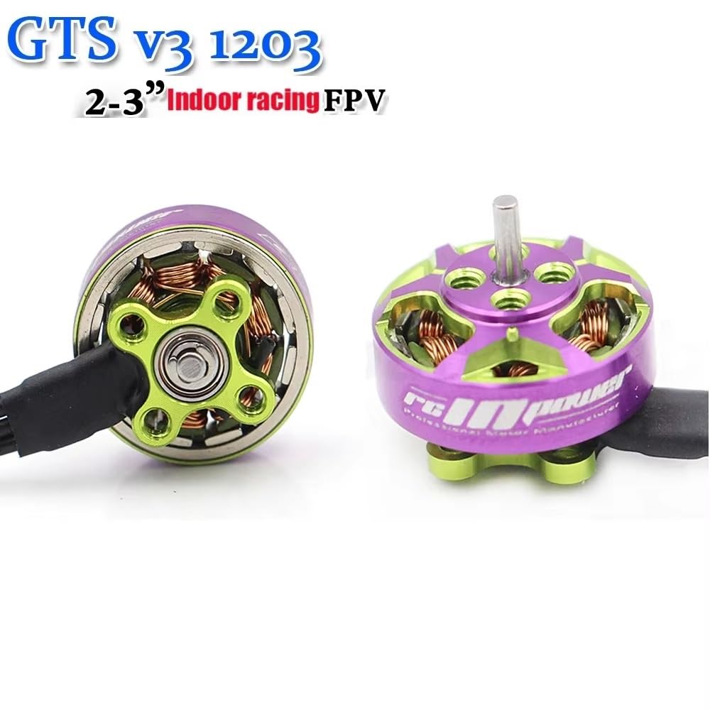 GTS V3 1203 6000KV 2S FPV Motore Brushless per motori Rcinpower 2 ~ 3 "Elica RC FPV Indoor Racing Droni Quadcopter Parti fai da te (4PCS)