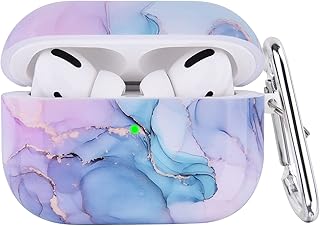 OLEBAND Airpods Pro 2 Case 2022 with Marble Pattern,Hard Flexible Protective and Anti-Slip Cover for Apple Air pod Pro 2nd Generation Case,iPods pro 2 case for Women and Girls,Watercolor Marble