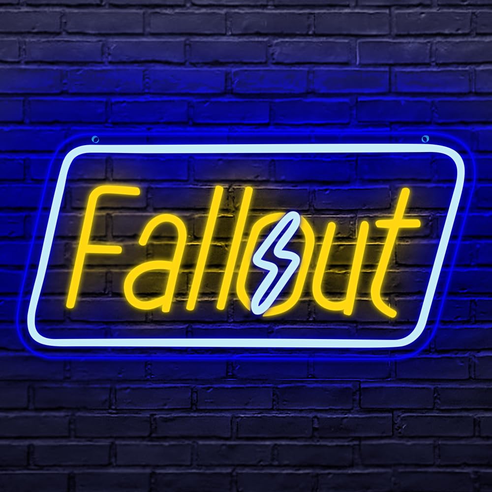 Fallout Neón Juego Neón Decoración De Pared Señal De Led De Fallout Aplicable a Decoración de dormitorio Regalo Para Hombres