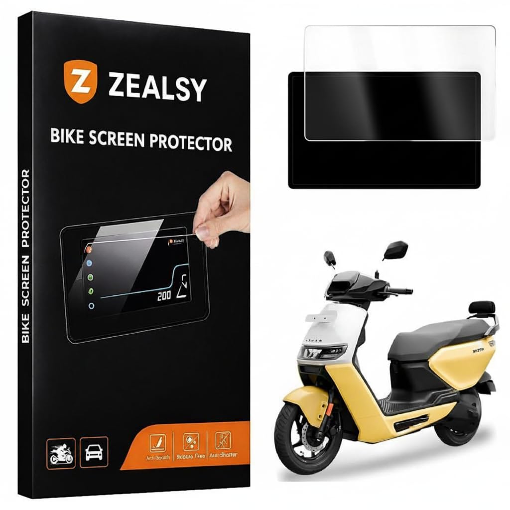 Zealsy Compatible For ATHER RIZTA S & Z EV 7 INCH and 450X Digital Display Speedometer Screen Guard Protector Accessories-image-49