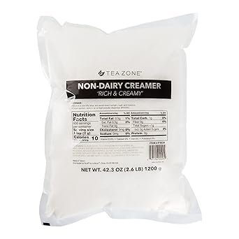 Tea Zone P1020a Non-Dairy Creamer Original Rich & Creamy powder for milk tea, coffee, beverage, sweets - 2.6lb Bag