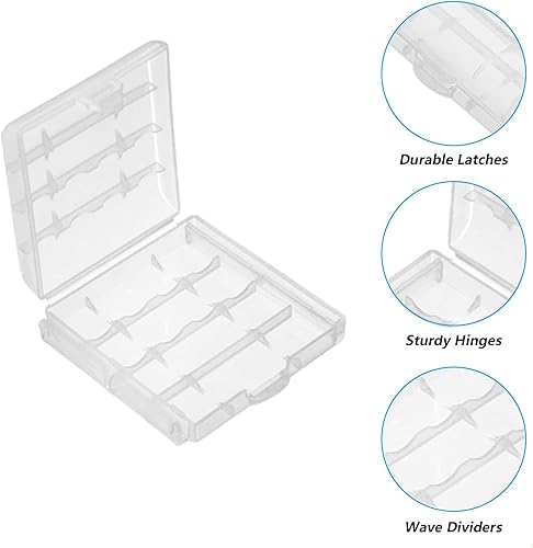 12pcs AAA Battery Storage Case Holder Box AA Battery Storage Case