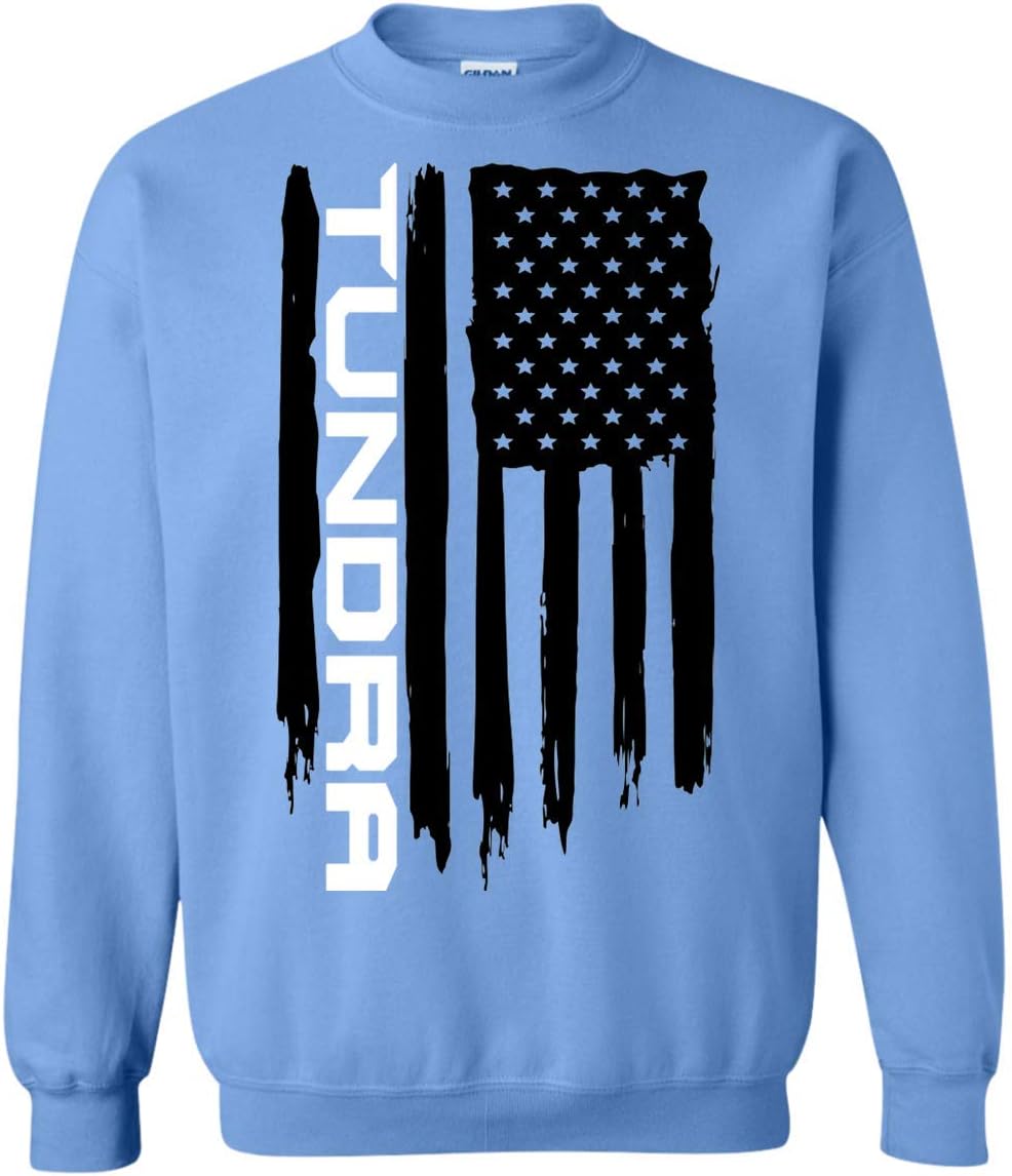 Men's Alaskan Tundra American USA Flag Crewneck Sweatshirt