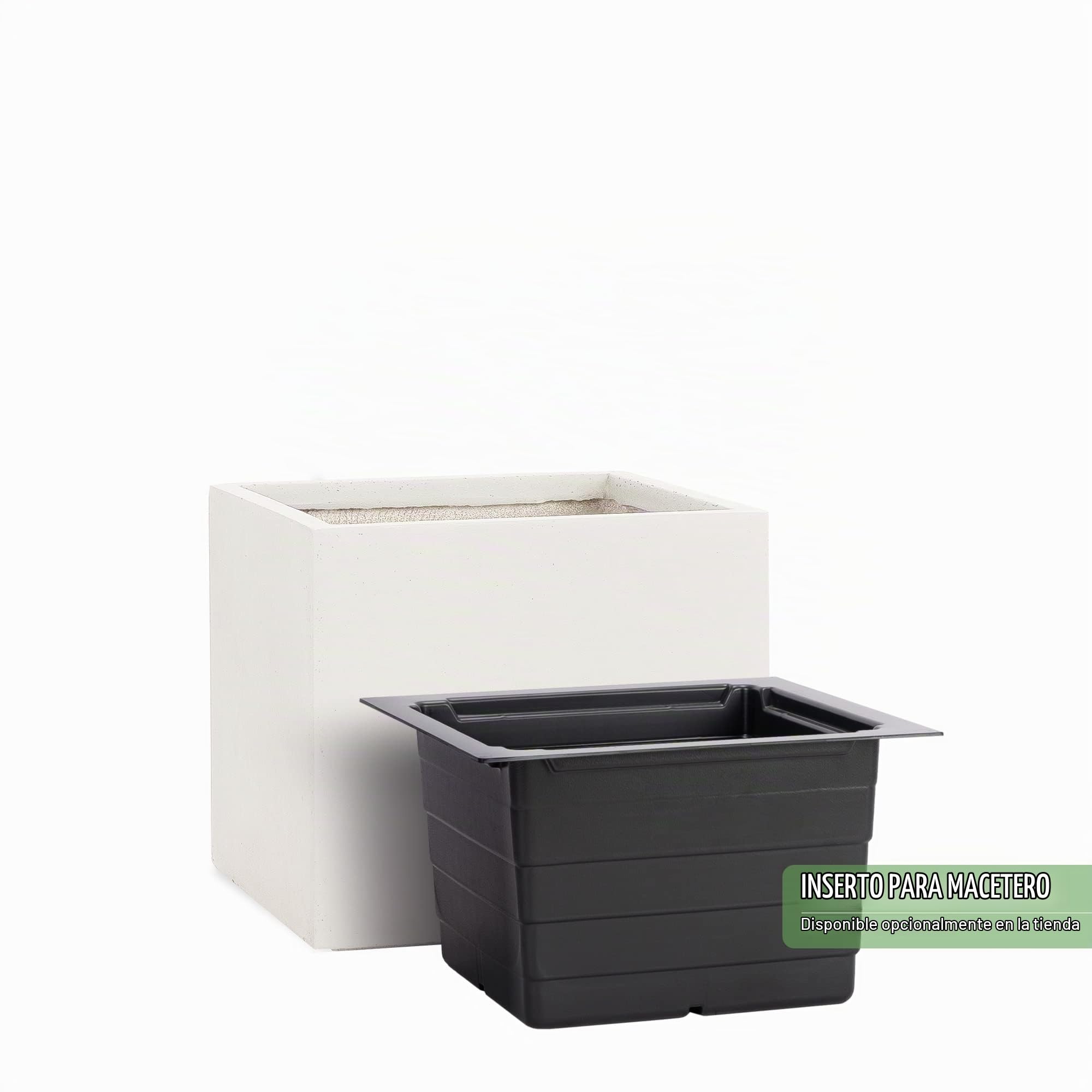 Pflanzwerk® Maceta Cube Arena 38x44x44cm *Resistente a Las heladas* *Protección UV* *Calidad Europeo*