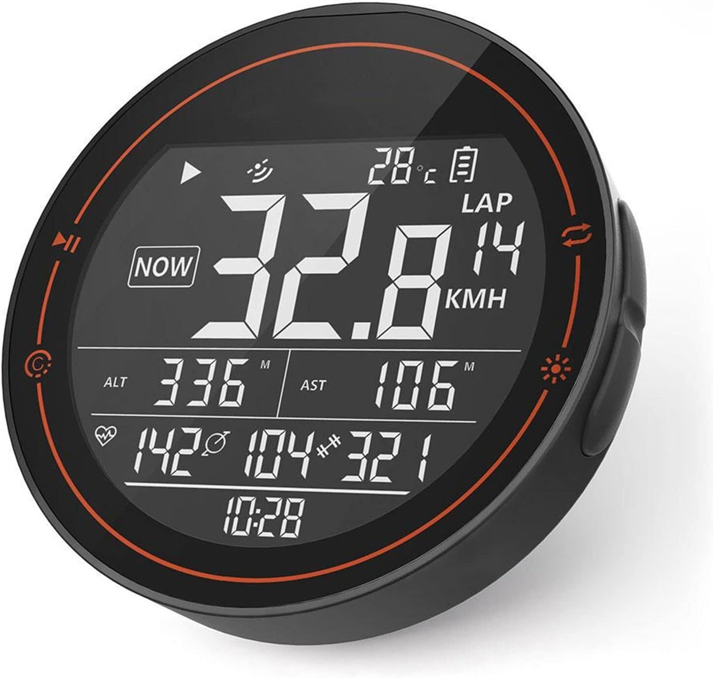 Prędkościomierz Miernik GPS rowerowy, komputer rowerowy prędkościomierz wielofunkcyjny wodoodporny wyświetlacz LCD z podświetleniem, sprzęt rowerowy Przebiegomierz