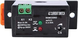 Adjustable Current Sensing Switch Fireproof ABS Miniature Monitoring Relay Switch (Normally Open/Close)(Normally Open)