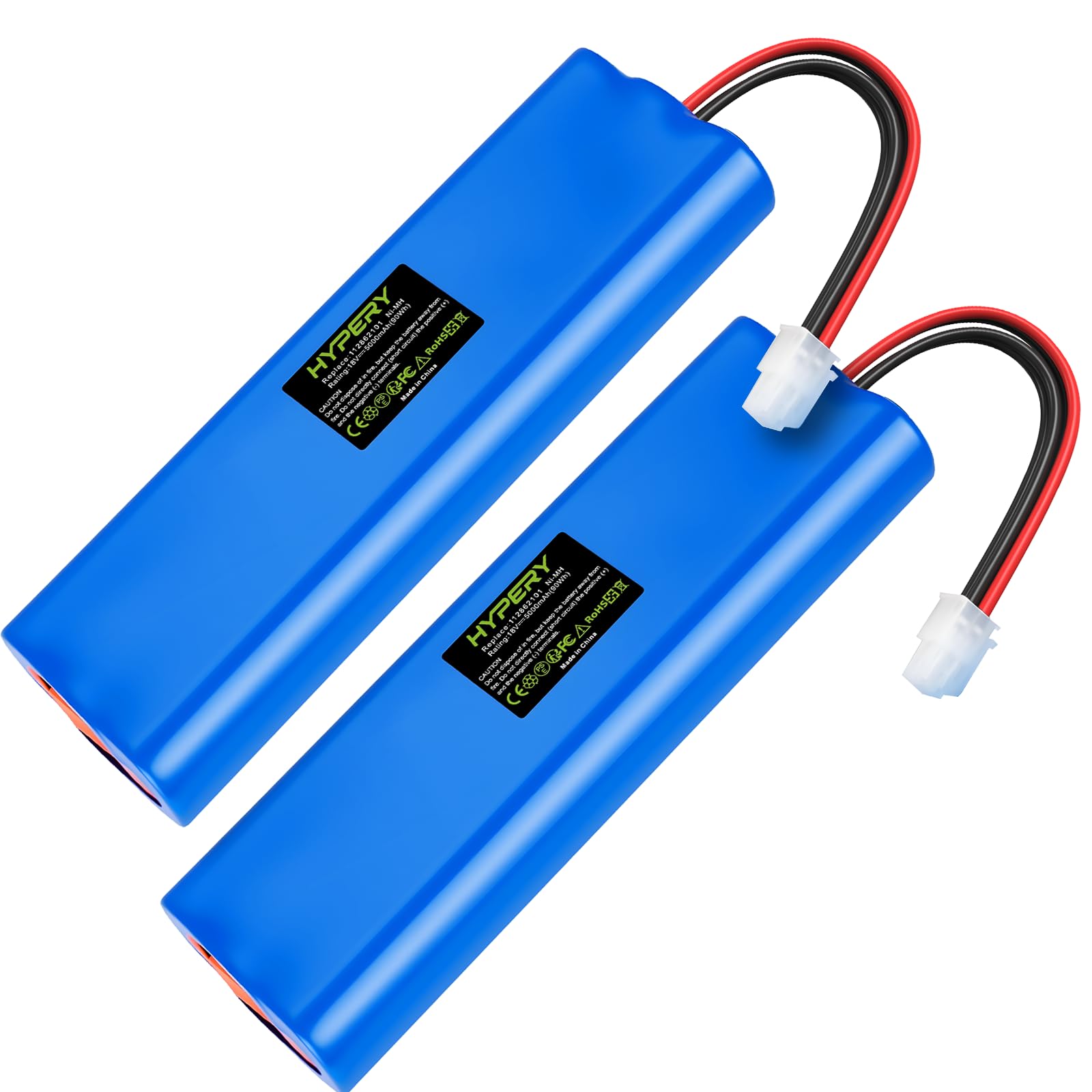 2 paquetes de 5000 mAh NI-MH batería de repuesto para cortacésped Husqvarna Automower 210C, 220AC, 230ACX, 260ACX, 265ACX, Solar Hybrid, G2 2004-2006, AU-18C, AU-18V, 535120901, 535120901, 535120901