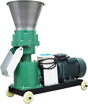 INTSUPERMAI 220V Poultry Feed Pellet Mill Machine Widened Inlet & Outlet