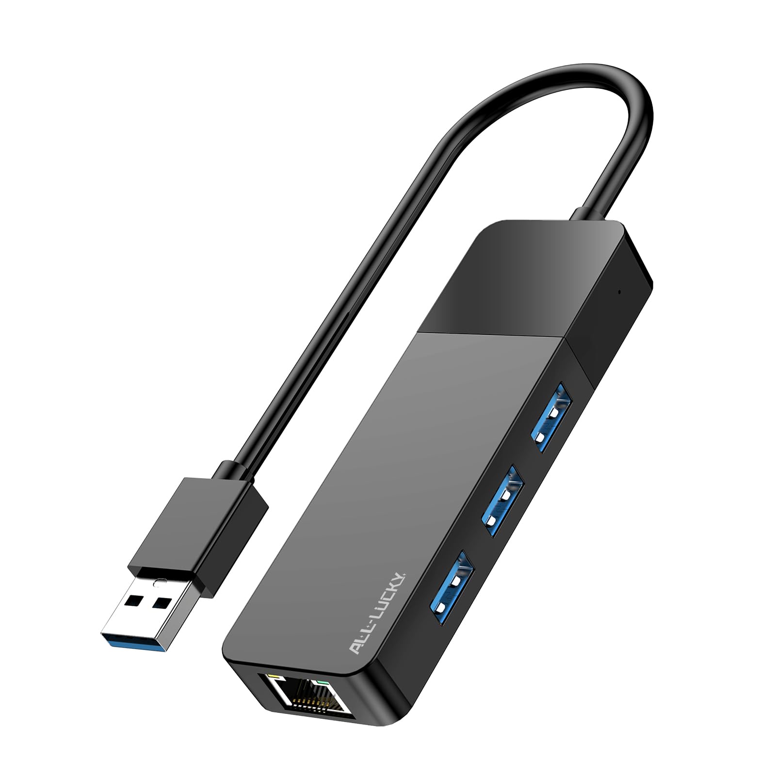 ALL-LUCKY USB to Ethernet Adapter with 3-Port USB 3.0 Hub, Network Hub Adapter-image-34