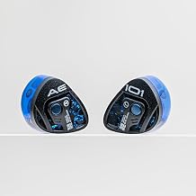 Tangzu Xue Tao AE-101 Gaming IEMs,10mm Glass Diaphragm Dynamic Driver, in-Ear Monitors with Detachable Microphone, Custom Gaming Cable, for PC/Mobile/PS5/Switch Blue, Type-C with Mic