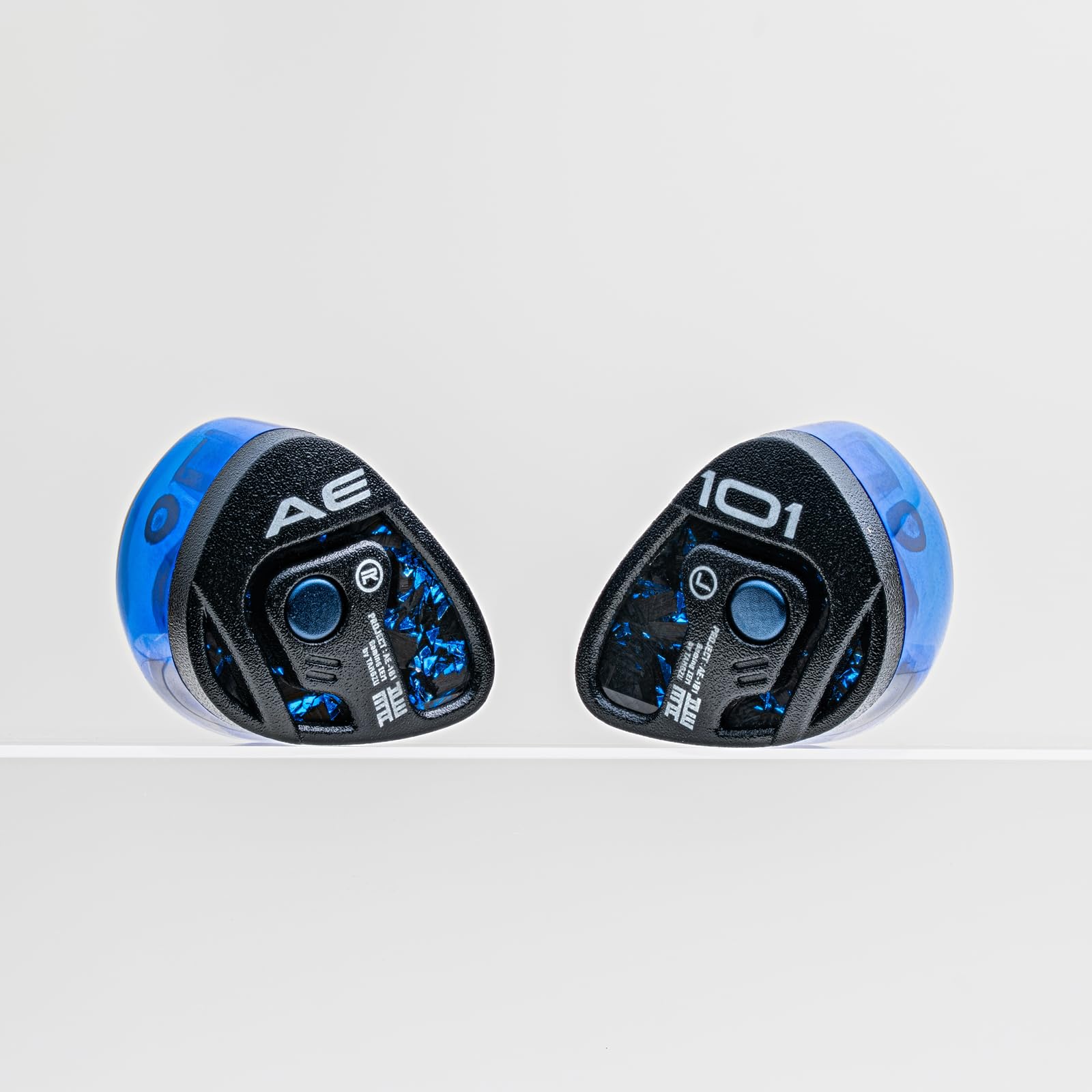 Tangzu Xue Tao AE-101 Gaming IEMs, 10 mm Glasmembran dynamischer Treiber, In-Ear-Monitore mit abnehmbarem Mikrofon, benutzerdefiniertes Gaming-Kabel, für PC/Handy/PS5/Switch (Blau, 3,5 mm