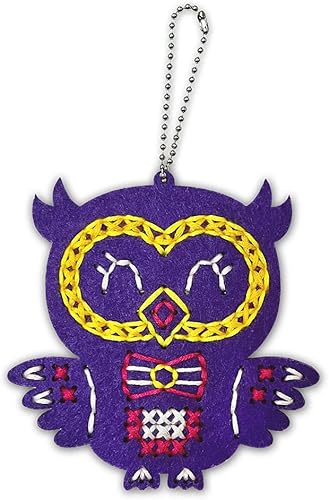 Miniatura 4 de C.S. Kids BS14 Magic World - Llavero 6 en 1 - My Cross-Stitch Buddies, regalos de artes y manualidades, llavero educativo de punto de cruz para