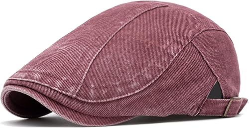 Miniatura 15 de Quanhaigou Gorras de mezclilla unisex estilo Newsboy, planas, Ivy Gatsby, para taxistas, gorros de conducción, de algodón, gorra de papá