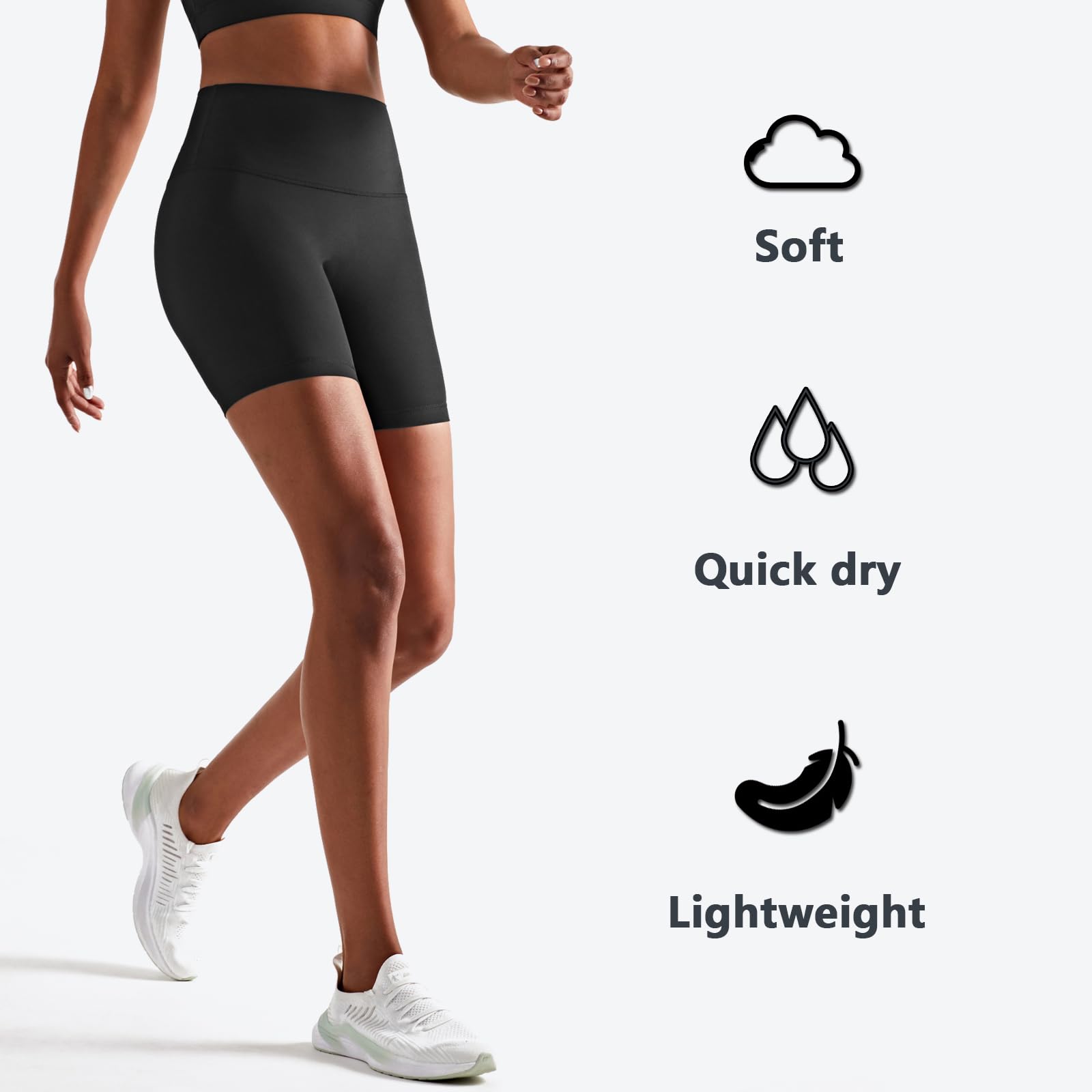 Pantalones Cortos de Deporte para Mujer, Pantalones Leggings Cortos de Yoga Cintura Alta, Mallas Cortas Short Deportivo Mujer