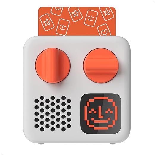 Yoto Mini (2024 Edition) + Make Your Own Card – Kids Screen-Free Bluetooth Audio Player, All-in-1 Travel Device Plays Stories Music Podcast Radio Ok-to-Wake Clock, Use as Speaker or with Headphones