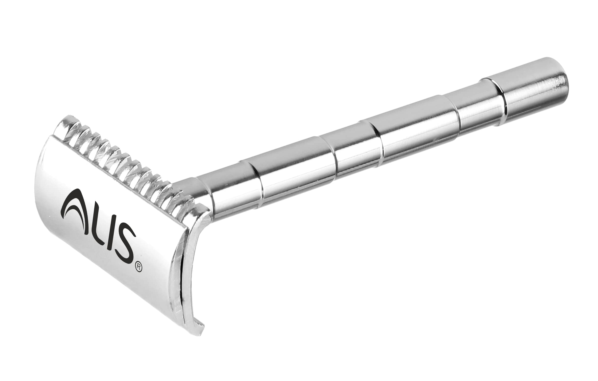 Buy Alis Silver Metal Precision Safety Razor System with Feather Blades