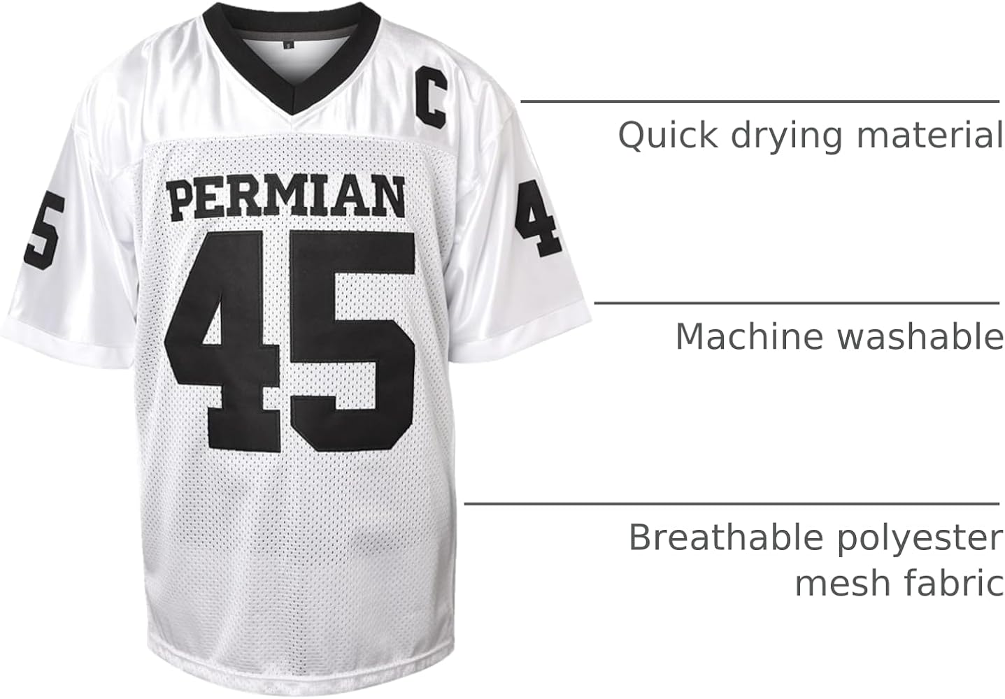 Amazon.com: Boobie Miles Jersey, 45 Permian Friday Night Lights