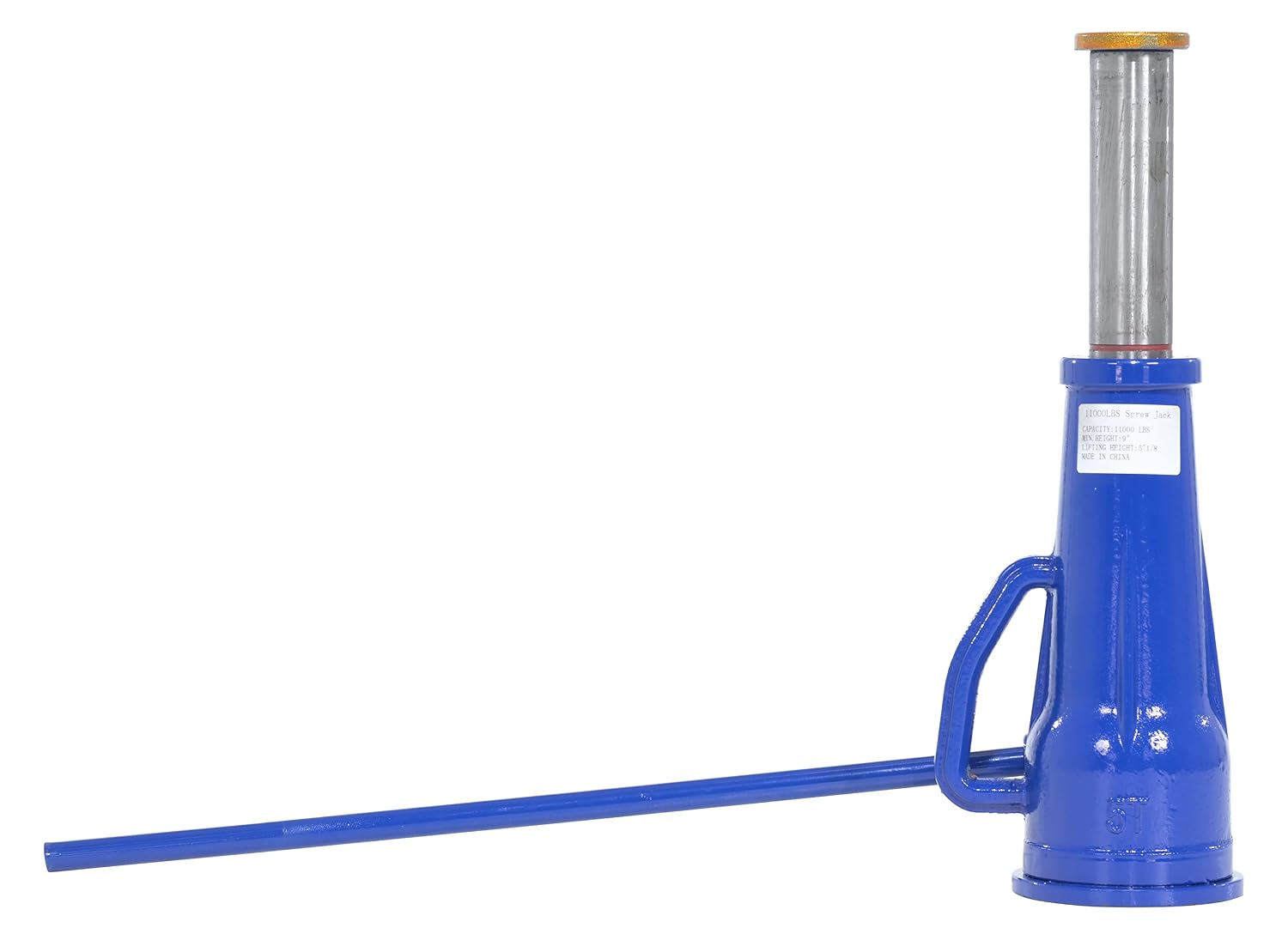 Vestil MSJ-5 Steel Mechanical Screw Jack 6-3/8 in. x 5-9/16 in. x 22-1/4 in. 10,000 Lb. Capacity Blue