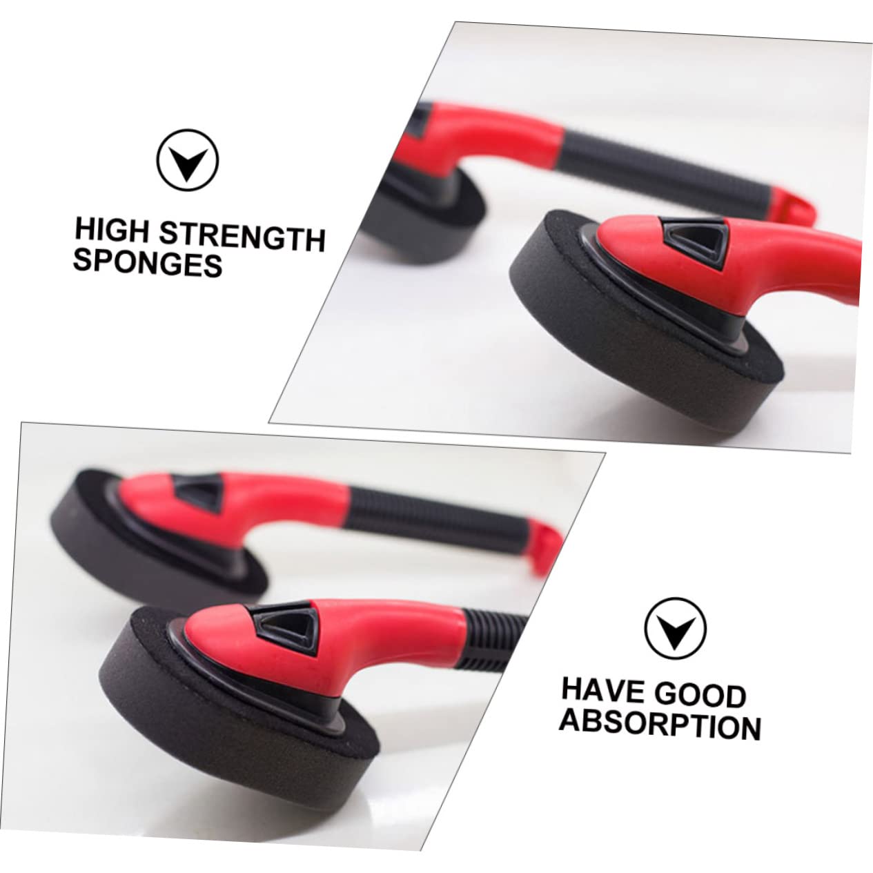 PRETYZOOM 2 Pcs Auto Replaceable Car Tire Polishing Sponge Cleaning Easy Application Save Time for Car Detailing