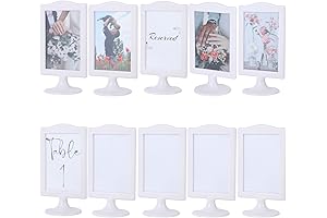 10-Pack Double-Sided 4x6 Picture Frame Stand