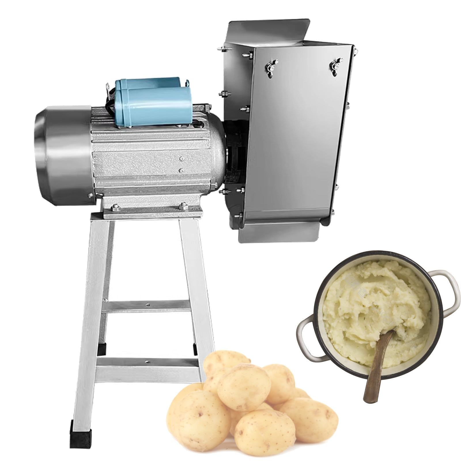 Kartoffelpresse aus Edelstahl, 1100 W, robust, für Gemüse und Obst, ideal für die Herstellung von Babynahrung