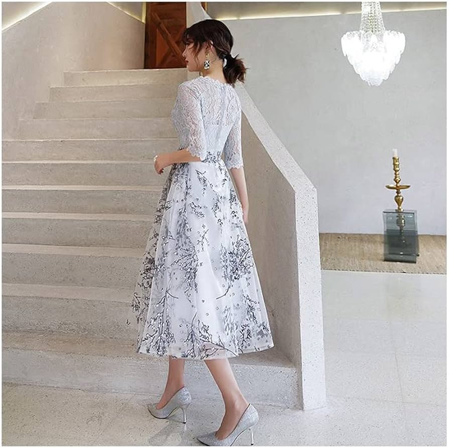 Amazon.co.jp: パーティードレス kdress98k Lサイズ グレー : ファッション Amazon.co.jp: パーティードレス kdress98k Lサイズ グレー : ファッション