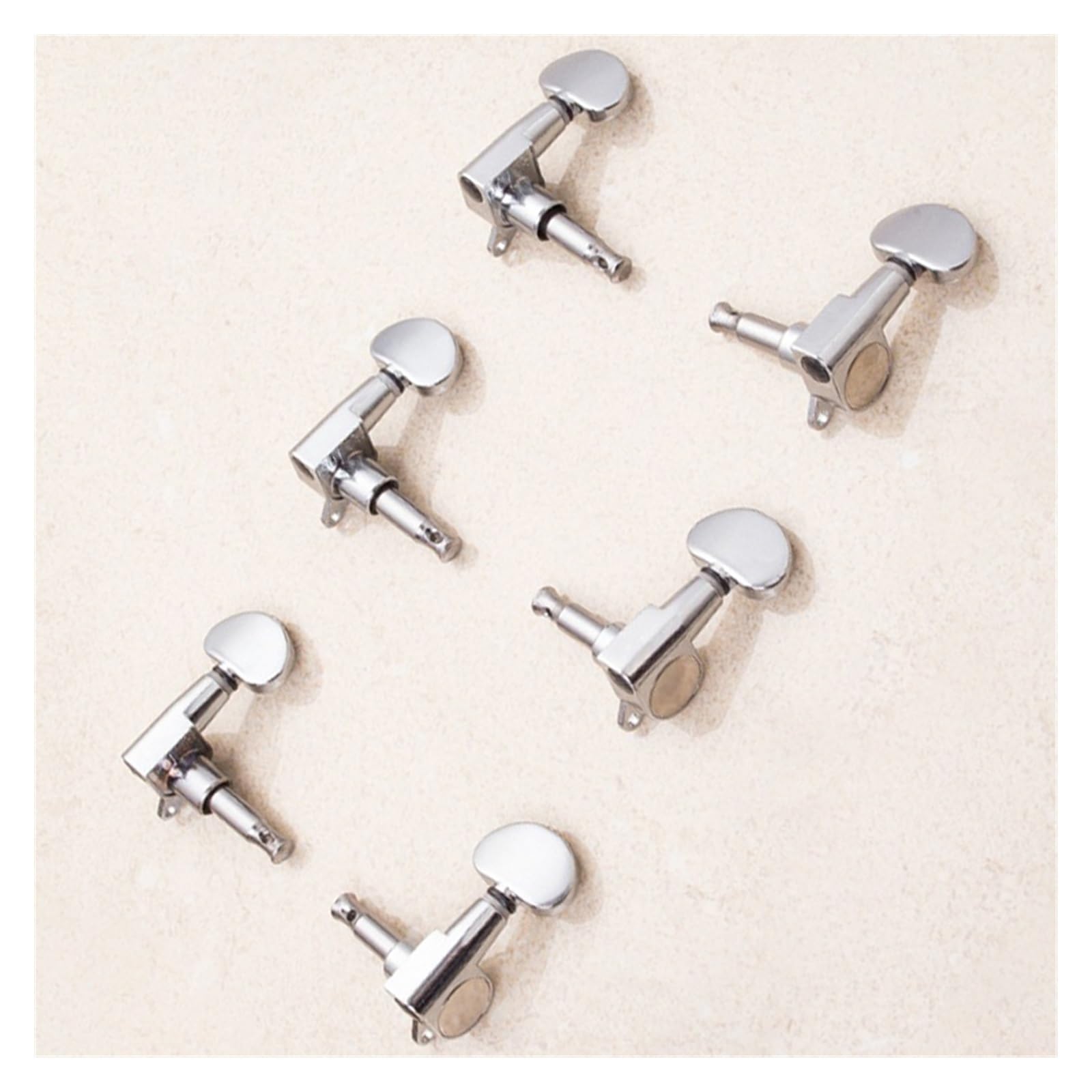 Perillas de guitarra folk, afinadores de guitarra duraderos de metal completamente cerrados, piezas de instrumentos Clavijas De Afinación De Cuerdas De Guitarra