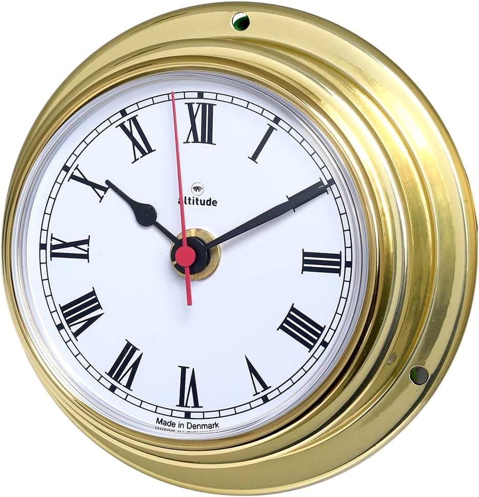 Pendule Murale QUADRANT émail Et Laiton – Chiffres Romains – Pour Pièces Détachées Ou Restauration